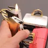 Elegant bag shape - refillable gas cigarette lighter
