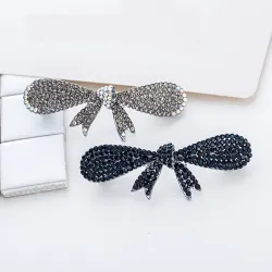 Elegant Crystal Bowknot - hiustenleikkuu - hiukset