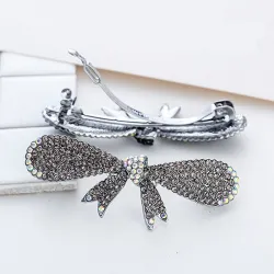 Elegant Crystal Bowknot - hiustenleikkuu - hiukset