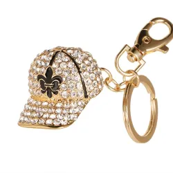 Crystal baseball hatt - keychain