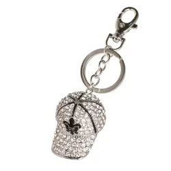 Crystal baseball hatt - keychain