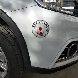 PegatinasRonda Japón Coche de Tokio - pegatina de casco 10.9 cm * 10.9 cm