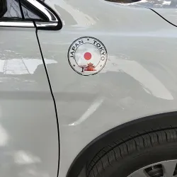 Round Japan Tokyo car - helmet sticker 10.9 cm * 10.9 cmStickers