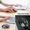 Wireless optical gaming mouse - rechargeable - silent - LED backlit - ergonomic