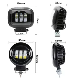 6D lens - 5 inch - 30W 12V - LED light bar - reflector for 4x4 ATV SUV trucks - spot / fog light - halo - driving lights
