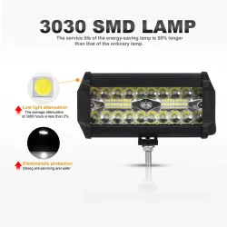 4/7inch - 54W - 120W - Led light bar pour tracteur hors route / camion 4x4 VUS Jeep ATV