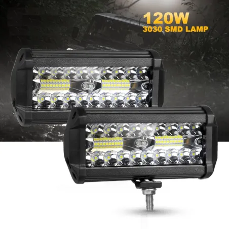 4/7inch - 54W - 120W - Barra luminosa a led per trattore Offroad / camion 4x4 SUV Jeep ATV