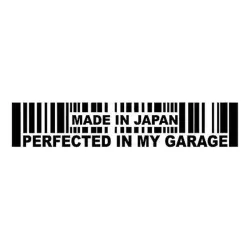 15.2 * 3cm - Made In Japan Perfettato nel mio garage - autoadesivo