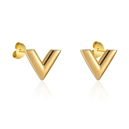 Boucles d'oreilles en V - acier inoxydable