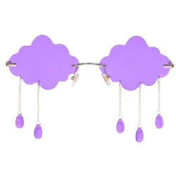 Nuages & pompons - lunettes de soleil vintage / vapeur - UV400