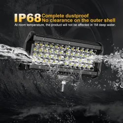 12V / 24V - 72W / 144W - Led Light-bar - valokeila kuorma-autoille / off-road veneet / autot / traktorit 4x4 SUV ATV