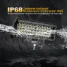 Barra de luces LED12V / 24V - 72W / 144W - Led light-bar - reflector para camiones / off-road barcos / coches / tractores 4x4...