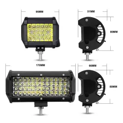 12V / 24V - 72W / 144W - Led Light-bar - valokeila kuorma-autoille / off-road veneet / autot / traktorit 4x4 SUV ATV