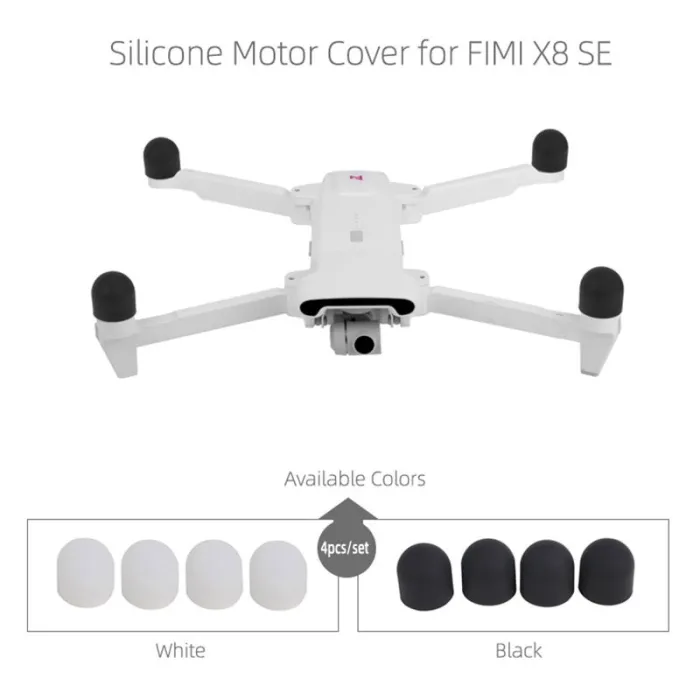4 peças - copos de proteção de silicone para Xiaomi FIMI X8 SE Drone - capas de motor