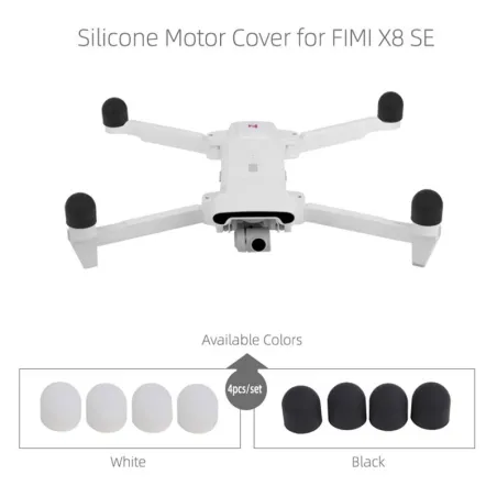 4 peças - copos de proteção de silicone para Xiaomi FIMI X8 SE Drone - capas de motor