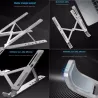 Macbook / laptop aluminum stand - adjustable & foldableStands