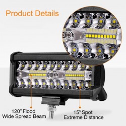 60W - 420W - LED light-bar - combo spotlights för lastbilar - off-roads - traktorer - 4x4 SUV - ATV - båtar