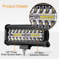 60W - 420W - LED-valaisin - combo-pisteet kuorma-autoille - off-road - traktorit - 4x4 SUV - ATV - veneet