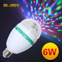 Lâmpadas LED RGB E27 6W