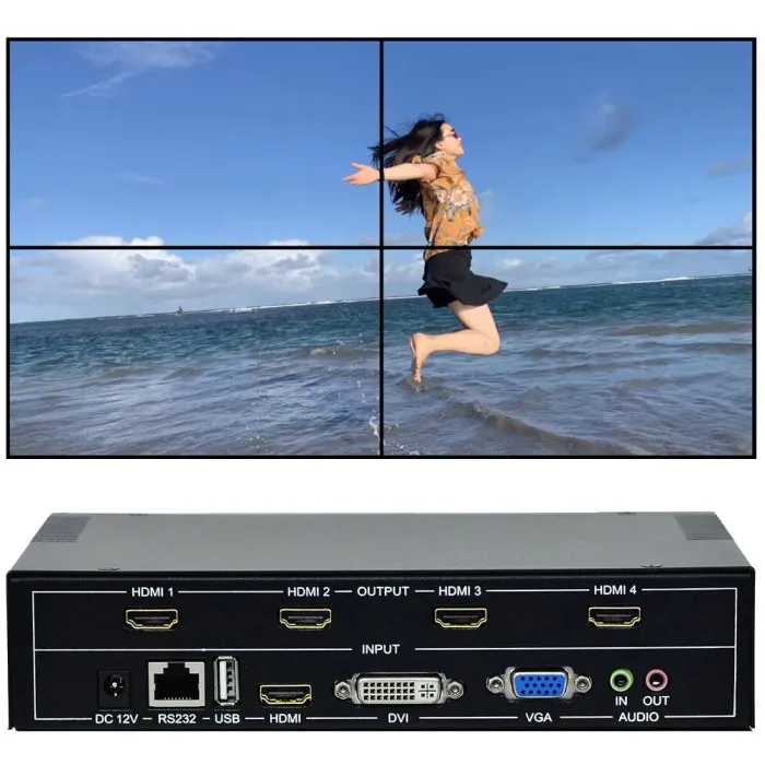 TV Wall Controller For HDMI - DVI - VGA - USBSatellite Receiver