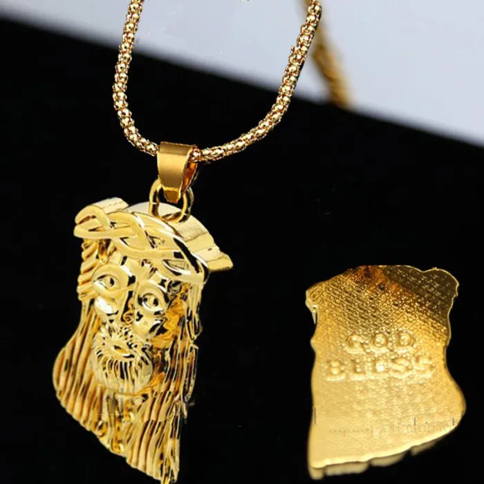 CollarColgante de Jesucristo - con collar de oro