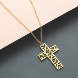 Traversée avec collier - acier inoxydable