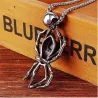 Vintage hope spider & skull pendant - ruostumaton teräs kaulakoru
