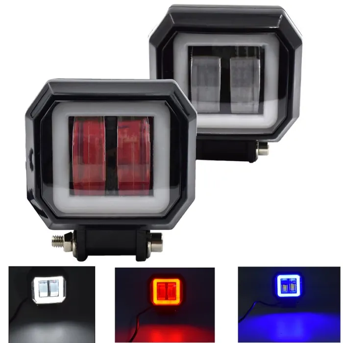 20W - 12V - 6000K - DRL - LED light bar with HELO - reflector - for motorcycle - SUV - truck - ATV - tractor