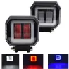 20W - 12V - 6000K - DRL - LED light bar con HELO - riflettore - per moto - SUV - camion - ATV - trattore