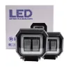 20W - 12V - 6000K - DRL - barra de luz LED com HELO - refletor - para motocicleta - SUV - caminhão - ATV - trator