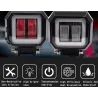 20W - 12V - 6000K - DRL - barra de luz LED com HELO - refletor - para motocicleta - SUV - caminhão - ATV - trator