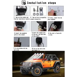 20W - 12V - 6000K - DRL - barra de luz LED com HELO - refletor - para motocicleta - SUV - caminhão - ATV - trator