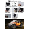 20W - 12V - 6000K - DRL - LED ljus bar med HELO - reflektor - för motorcykel - SUV - lastbil - ATV - traktor