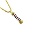 Collier Or & Argent avec microphone