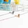 PulseraV letra - brazalete de acero inoxidable