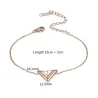 PulseraV letra - brazalete de acero inoxidable