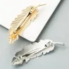 Pinzas de cabelloHoja vintage - oro & plata cabellera - clip de pelo
