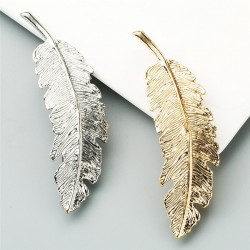 Vintage leaf - gold & silver hairpin - hair clipHair clips
