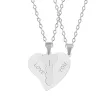 CollarTe amo - 2 piezas corazón & collar de llave - 2 piezas