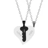Ti amo - 2 pezzi cuore e collana chiave - 2 pezzi