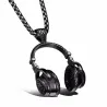 Collana con cuffie - nero - oro - argento