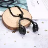 Collana con cuffie - nero - oro - argento