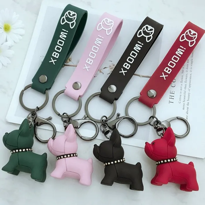 Morbida resina Bulldog francese - portachiavi