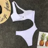 Baño y ropaHollow out - un traje de baño con push-up - blanco - negro - monokini