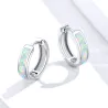 Aretes925 pendientes de plata esterlina con ópalo