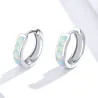 Aretes925 pendientes de plata esterlina con ópalo