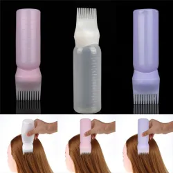 Tinte para el cabellobotella vacía con cepillo para tinte de pelo - contenedor 120 ml
