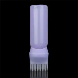 Empty bottle with brush for hair dye - container 120ml