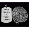 CollaresDAD'S HERO - collar de acero inoxidable - Día del Padre