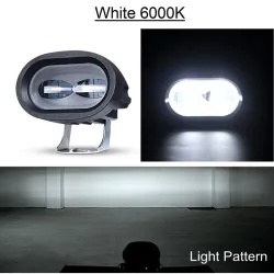 20W 6D 12V 6000K - arbetsljus för motorcykel - off-road lastbilar - ATV - SUV - retro LED bar - lampa